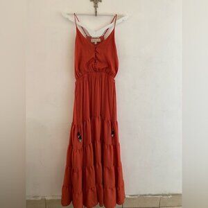 Dolan by Anthropology Elegant orange  Maxi Dress